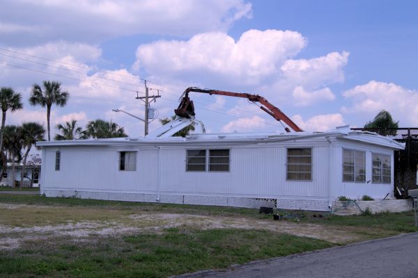 Mobile Home Demolition in Clayton