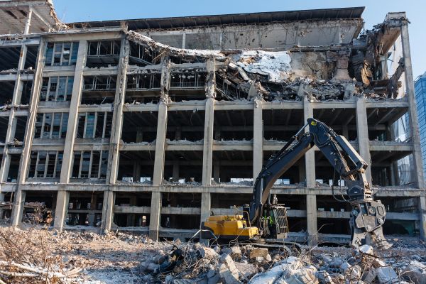 Commercial Building Demolition in Clayton