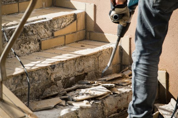 Concrete Stair Demolition in Clayton