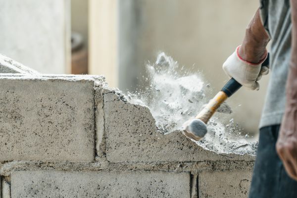 Block Wall Demolition in Clayton